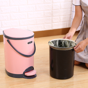 大号欧式垃圾桶脚踏式创意家用厨房，客厅卫生间脚踩垃圾筒塑料有盖