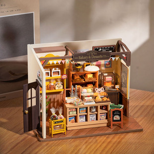 若态若来贝卡的面包店手工diy小屋立体拼装模型益智小房子礼物