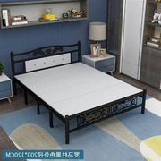 可折叠床四折床单人双人床木板床简易午休便携硬床1.2米床铁