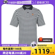 自营KENZO男士休闲虎头LOGO刺绣条纹POLO衫短袖T恤下摆开叉