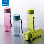 乐扣乐扣运动水杯，男女学生便携塑料水壶大容量，耐高温儿童随行杯子