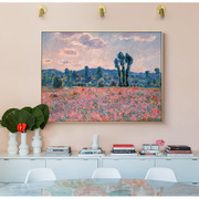 吉维尼的春天莫奈油画居家客厅现代装饰墙挂画电表箱遮挡画大师