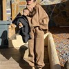 欧洲站休闲运动套装女秋冬季2023加绒加厚时尚洋气时髦卫衣潮
