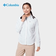 Columbia哥伦比亚户外女士野营透气休闲速干翻领长袖衬衫AR0356