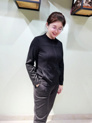 YUN韫2024年春装拉链T恤女长袖韩版收腰修身显瘦大码短外套女3268