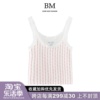 BM Fashion甜美爱心印花小吊带bm蕾丝边内搭背心短款外穿上衣