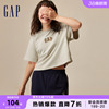 gap女装早春logo潮流学院风运动短袖t恤高级时尚休闲上衣857731