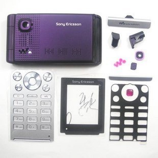 索爱SONY ERICSSON W380c手机外壳 含键盘 镜面 小配件 紫色