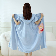 浴巾睡袍女冬季睡衣性感浴袍可穿可裹睡衣加长速干洗澡后穿的浴巾