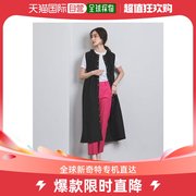 日本直邮unitedarrows女士，立领无袖连衣裙优雅小清新高腰设计