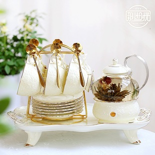 那些时光 欧式茶具陶瓷英式茶壶下午 茶花茶杯茶具套装耐热泡茶壶