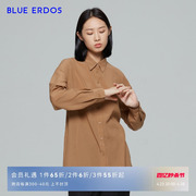 BLUE ERDOS秋冬通勤气质纯色舒适衬衫上衣女