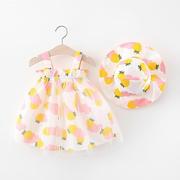 夏装0-1-2-3岁女童裙，吊带裙婴儿裙女宝宝，棉连衣裙背心裙子