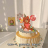 韩对折式小熊生日蛋糕贺卡创意diy立体蛋糕卡片少女生日礼物ins