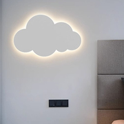 创意云朵壁灯现代简约led客厅背景墙走廊过道灯，北欧儿童床头灯具