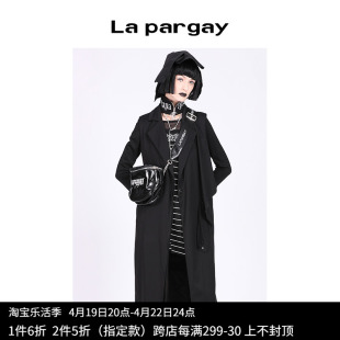 lapargay纳帕佳2023秋冬马甲无袖，西装外套中长款不规则马夹女