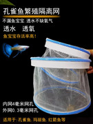 孔雀鱼孵化隔离盒繁殖盒隔离网密网漂浮孵化网小型鱼繁殖