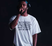 嘻哈歌手 Frank ocean 纽约音乐节 同款字母男女宽松纯棉短袖T恤