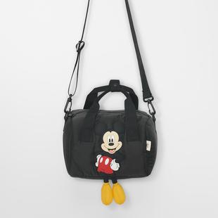 迪士尼米老鼠保龄球包黑色(包黑色)儿童，轻便斜挎包出游旅行包，妈咪包相机(包相机)包