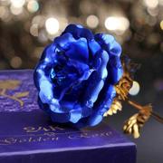 春节正常情人节，礼物24k金箔玫瑰花，花朵摆件礼盒装装饰。