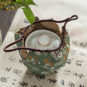 日式 复古云锦主人杯袋真丝仕覆袋茶具收纳包盖碗包 可定制