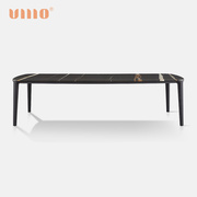ULLLO 意式极简天然大理石餐桌简约现代长方形别墅家用吃饭桌子