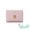 日本 樱桃小丸子 时尚 粉色 牛皮折叠短款钱包