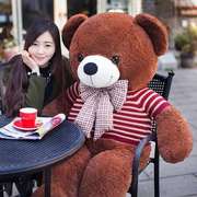 泰迪熊熊猫公仔1米8大号抱抱熊布娃娃女2米大熊，毛绒玩具熊送女友