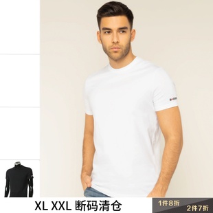 叁仟良品 Dsquared2 D2次方 纯色百搭男士修身短袖T恤 D9M202430