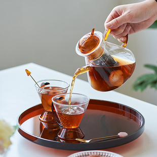 肆月玻璃茶杯套装家用水壶水杯待客茶具杯子家庭茶壶轻奢小众设计