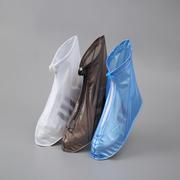 一次性雨鞋套防水防滑男女款，加厚耐磨成人下雨天旅行透明塑料脚套