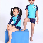 儿童泳衣男孩男童温泉泳裤，分体6812岁中大童加大码胖宝宝游泳装
