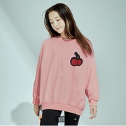 韩国单140-170码女童儿童，薄款变色樱桃亮片长袖，卫衣t恤
