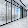 双玻百叶办公室玻璃隔断 卫生间钢化玻璃隔断门铝合金高隔断墙