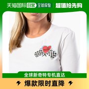 香港直邮moschino女士白色圆领，套头短袖t恤w4f158m-m3876-a00t