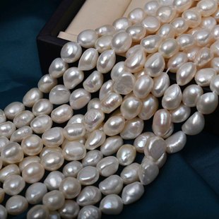 巴洛克异形珍珠10-11MM天然淡水散珠项链手链diy手工配件材料