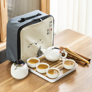 户外旅行茶具套装复古法式茶具套装茶壶，结婚送礼陶瓷容量小型茶具
