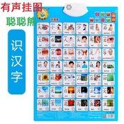 有声挂图儿童早教启蒙卡片点读发声数字拼音，幼儿看图识字认识汉字