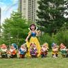 户外园林景观雕塑白雪公主七个小矮人摆件幼儿园卡通花园庭院装饰