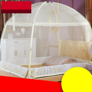 蚊帐两米大床2+2.2m蒙古包双人床2.0免安装支架1.8家用大号榻榻米