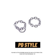 PDSTYLE自制 小众设计流苏链条戒指男女ins个性潮情侣指环