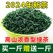 赠送1斤绿茶2024年新茶贵州高山云雾茶叶明前手工毛尖茶1000g