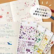 日本midoripet透明贴纸手账周边森林熊海洋(熊海洋，)动物少女紫色粉色