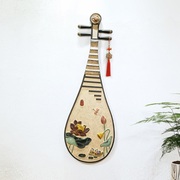 中国风琵琶浮雕壁饰中式复古挂件挂画家居装饰品玄关背景墙饰
