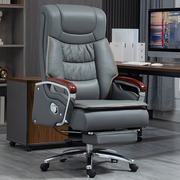 真皮老板椅可躺办公室座椅按摩大班椅久坐舒适电脑椅家用办公椅子