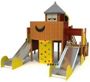 大型幼儿园儿童户外木质，滑滑梯组合公园小区，广场非标游乐设施玩具