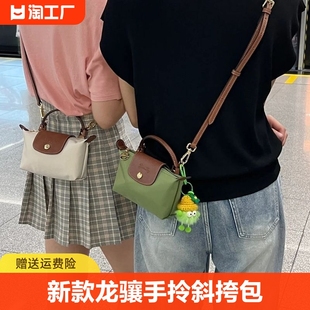 女包2024龙骧mini手拎斜挎饺子，包高级(包高级)感迷你手机包零钱包