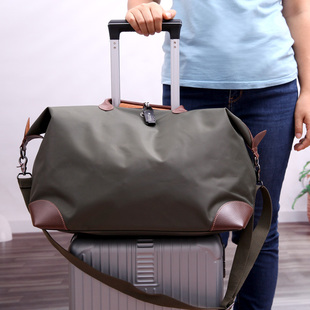 大容量手提旅行包防水尼龙饺子包大包(包大包)旅游包经典(包经典)单肩斜挎包行李袋
