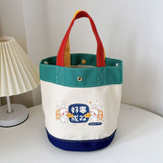 凯旋者手提袋饭盒帆布袋，加厚手拎女包小包，水桶手提包定制印刷logo