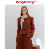 whyberry23aw“热红酒”复古泡泡，袖短款圆领外套圣诞氛围感上衣